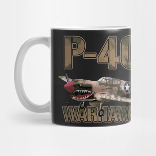 P40 Warhawk Pilot Gift WW2 Warbird Mug